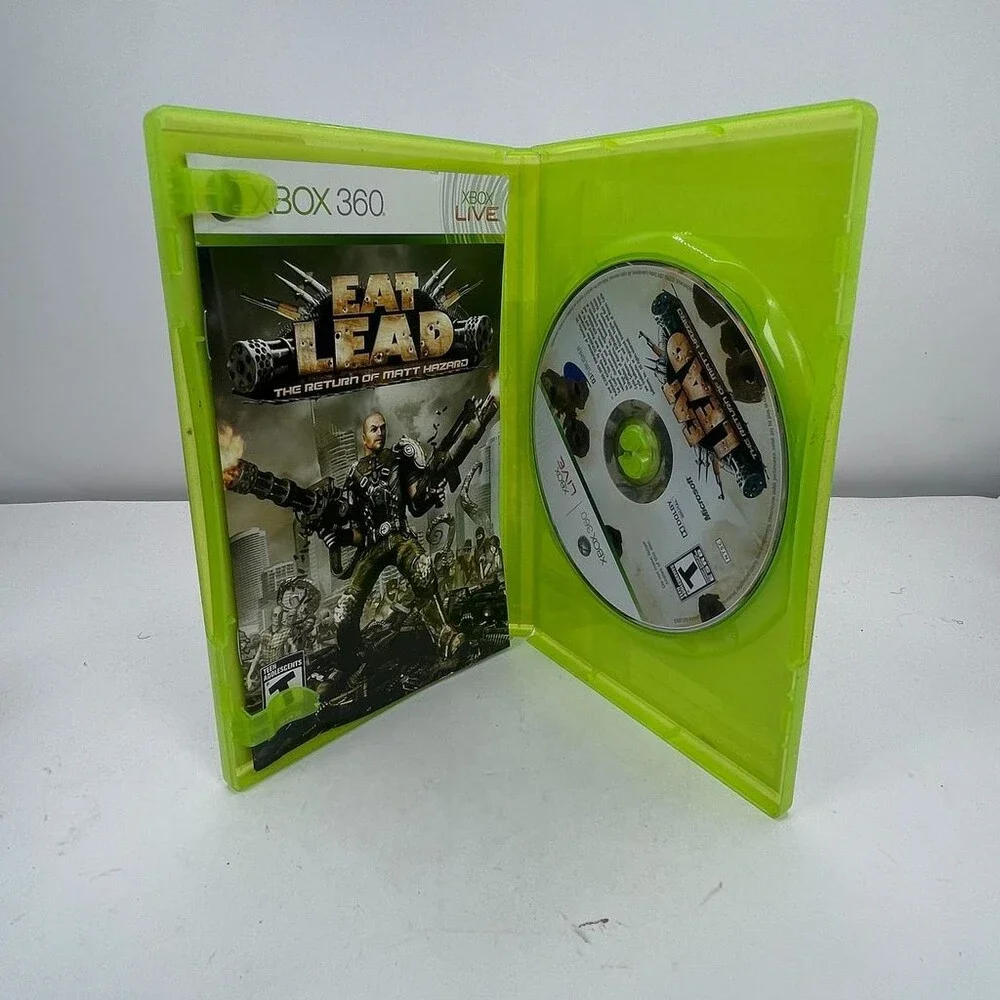 Eat Lead: The Return Of Matt Hazard (Microsoft Xbox 360, 2009) Complete W Manual